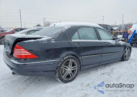 2003 Mercedes-Benz S 600 z USA, uszkodzony, nr VIN WDBNG76JX3A350016